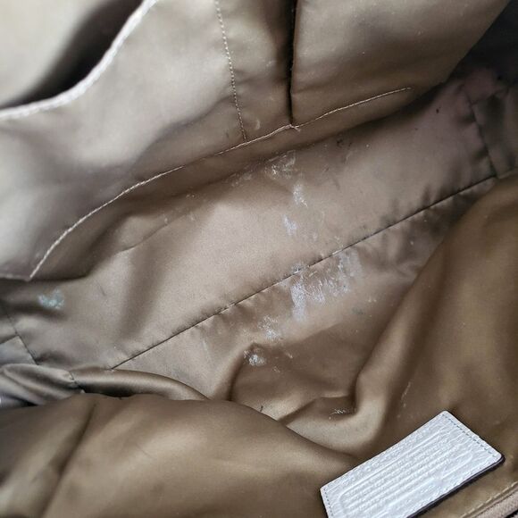 Coach Madison Domed Satchel in Exotic Animal Embossed Stripe Leather 14 x 12 x 3 - Picture 11 of 13